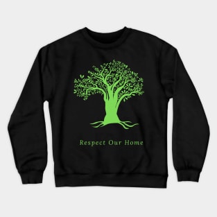 Green Tree Environmentalism Advocacy and Cause Crewneck Sweatshirt